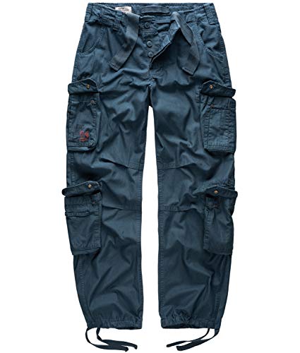 Surplus Raw Vintage Airborne Herren Cargo Hose, Navy, 6XL von Surplus Raw Vintage