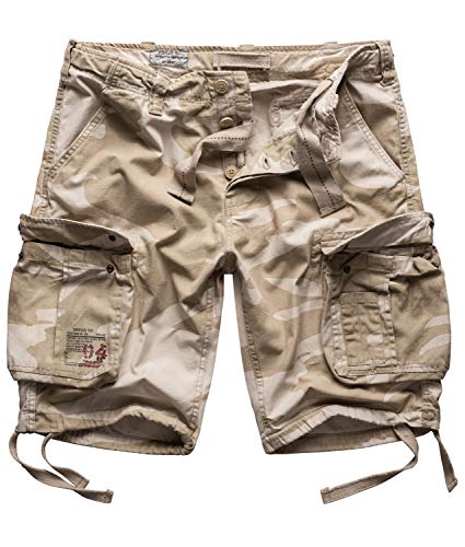 Surplus Raw Vintage Airborne Vintage Herren Cargo Shorts, desertstorm, L von Surplus Raw Vintage