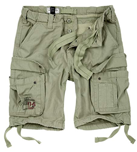 Surplus Raw Vintage Airborne Vintage Herren Cargo Shorts, Oliv Light, S von Surplus Raw Vintage