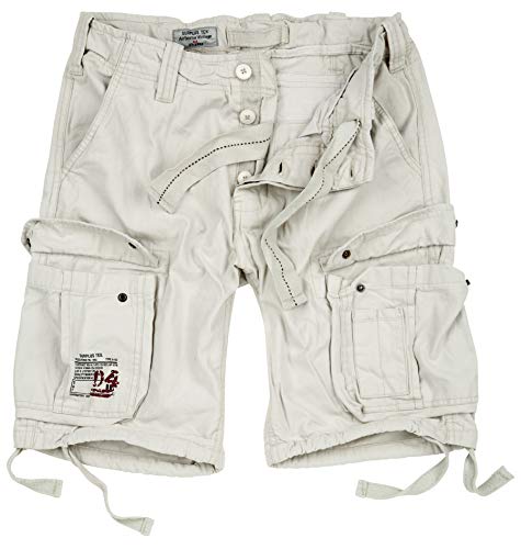 Surplus Raw Vintage Airborne Vintage Herren Cargo Shorts, matt Weiss, 3XL von Surplus Raw Vintage