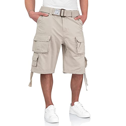 Surplus Raw Vintage Division Herren Cargo Shorts, matt Weiss, L Surplus Raw Vintage Division Herren Cargo Shorts, matt Weiss, L von Surplus Raw Vintage