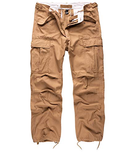 Surplus Raw Vintage Herren Cargo Fatigues Trousers, Beige, L von Surplus Raw Vintage