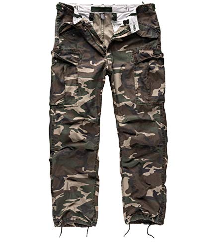 Surplus Raw Vintage Herren Cargo Fatigues Trousers, Woodland, XXL von Surplus Raw Vintage