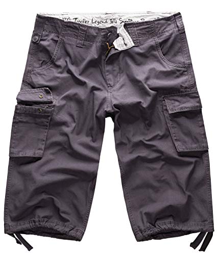 Surplus Raw Vintage Herren Cargo Trooper Legend 3/4 Shorts, anthrazit, 3XL von Surplus Raw Vintage