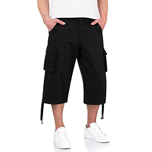 Surplus Raw Vintage Herren Cargo Trooper Legend 3/4 Shorts, schwarz, 4XL von Surplus Raw Vintage