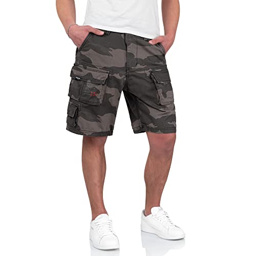 Surplus Raw Vintage Herren Cargo Trooper Shorts, blackcamo, XL von Surplus Raw Vintage