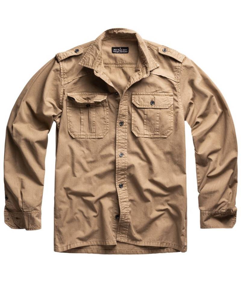 Surplus Raw Vintage Langarmhemd M65 Basic Hemd Langarm beige von Surplus Raw Vintage