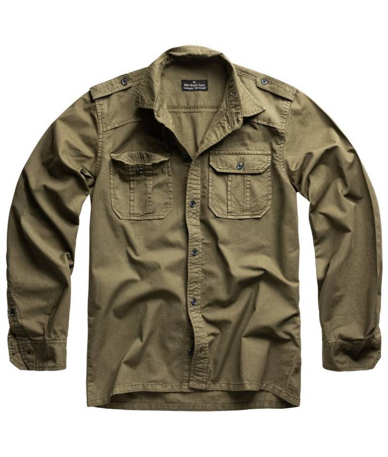 Surplus Raw Vintage Langarmhemd M65 Basic Hemd Langarm oliv von Surplus Raw Vintage