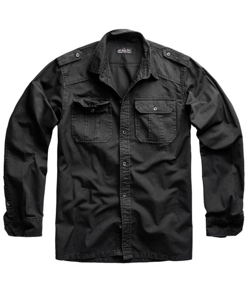 Surplus Raw Vintage Langarmhemd M65 Basic Hemd Langarm schwarz von Surplus Raw Vintage
