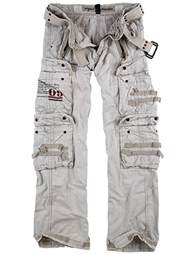 Surplus Raw Vintage Royal Traveler Trousers, royalwhite, 4XL von Surplus Raw Vintage