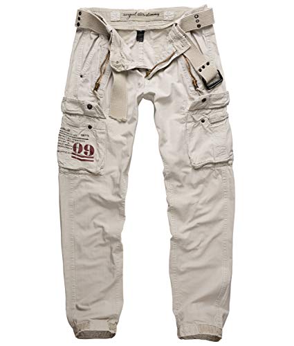 Surplus Raw Vintage Royal Traveler Slimmy Trousers, royalwhite, L von Surplus Raw Vintage