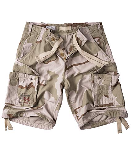 Surplus Raw Vintage Airborne Vintage Herren Cargo Shorts, 3-Color-Desert, 4XL von Surplus Raw Vintage