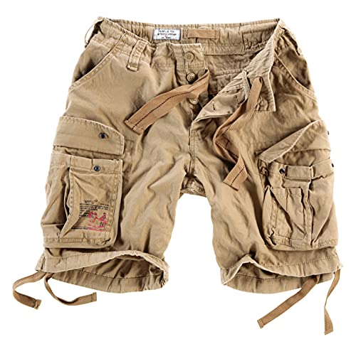 Surplus Raw Vintage Airborne Vintage Herren Cargo Shorts, beige, 3XL von Surplus Raw Vintage