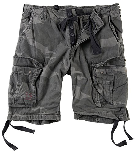 Surplus Raw Vintage Airborne Vintage Herren Cargo Shorts, blackcamo, 5XL von Surplus Raw Vintage