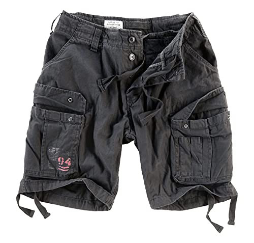 Surplus Raw Vintage Airborne Vintage Herren Cargo Shorts, schwarz, 5XL von Surplus Raw Vintage