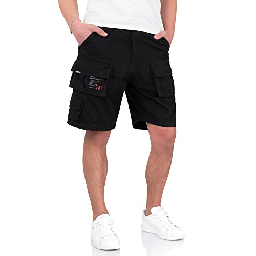 Surplus Raw Vintage Herren Cargo Trooper Shorts, schwarz, M von Surplus Raw Vintage