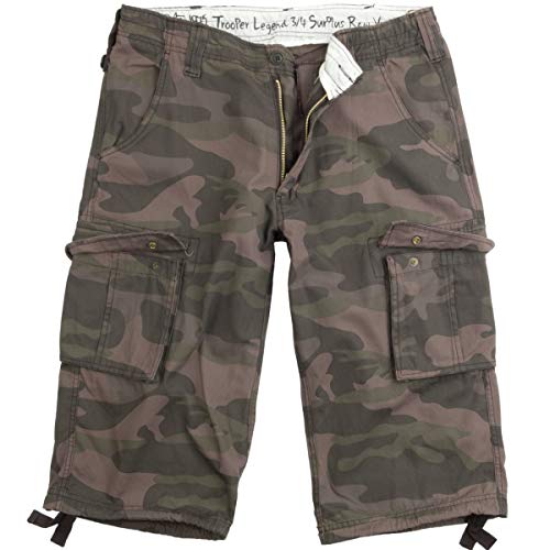 Surplus Raw Vintage Herren Cargo Trooper Legend 3/4 Shorts, blackcamo, 6XL von Surplus Raw Vintage