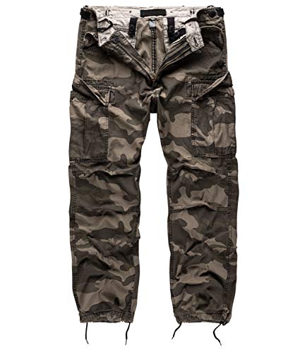 Surplus Raw Vintage Herren Cargo Fatigues Trousers, Blackcamo, XL von Surplus Raw Vintage