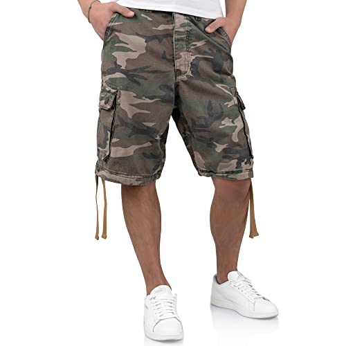 Surplus Raw Vintage Herren Cargo Vintage Shorts, Woodland, M von Surplus Raw Vintage