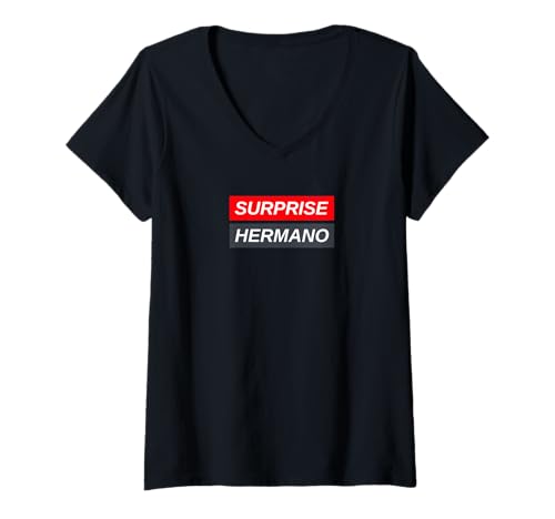 Damen Surprise Hermano - lustiges Meme, humorvoller Spruch, witzig T-Shirt mit V-Ausschnitt von Surprise Hermano Lifestyle Apparel Clothing