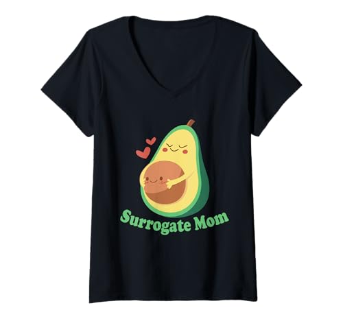 Damen Leihmutter T-Shirt mit V-Ausschnitt Damen Leihmutter T-Shirt mit V-Ausschnitt von Surrogate mom Surrogacy Pregnancy