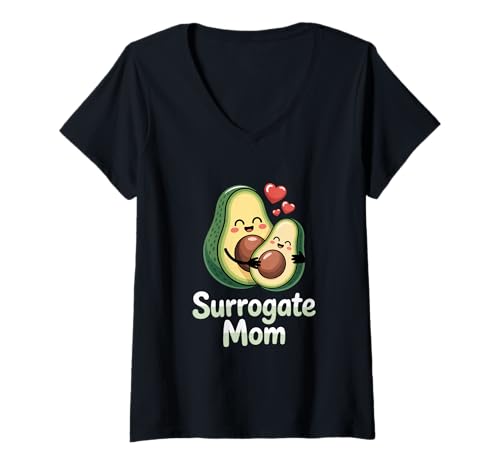 Damen Leihmutter T-Shirt mit V-Ausschnitt Damen Leihmutter T-Shirt mit V-Ausschnitt von Surrogate mom Surrogacy Pregnancy