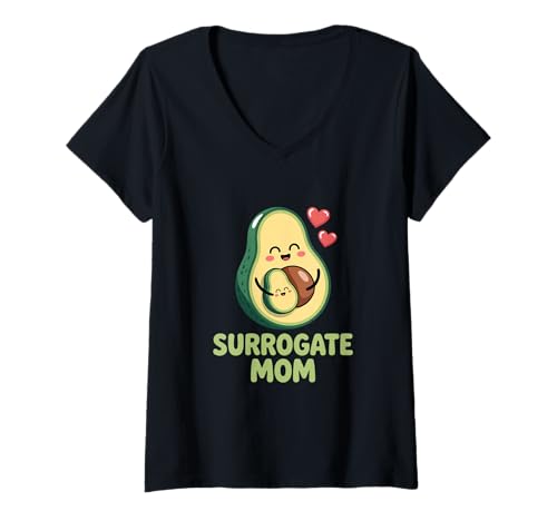 Damen Leihmutter T-Shirt mit V-Ausschnitt Damen Leihmutter T-Shirt mit V-Ausschnitt von Surrogate mom Surrogacy Pregnancy