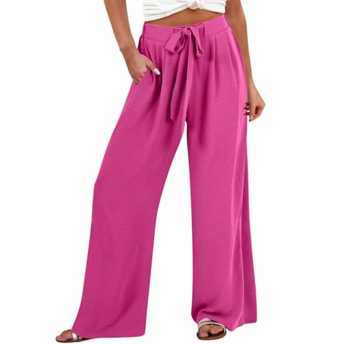 Surttan Sommerhose Damen Leichte Große Größe Boho Freizeit Hose Lang Locker Sommer Strandhose Elegant Weitem Bein Hosen Weich Bequem Stoffhose Leicht Strandhosen mit Kordelzug Gerade Hose für Frauen Surttan Sommerhose Damen Leichte Große Größe Boho Freizeit Hose Lang Locker Sommer Strandhose Elegant Weitem Bein Hosen Weich Bequem Stoffhose Leicht Strandhosen mit Kordelzug Gerade Hose für Frauen von Surttan
