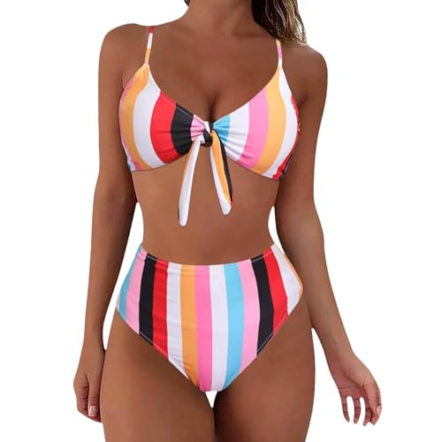 Bikini Cover Up Damen Bauch Weg Bikinis Zweiteiler Badeanzug String Strandbikini Bequemer Bikini Bauchkontrolle Große Größen Bademode Sommer Sport Bikini Set Swimsuit Push Up Schwimmanzug von Surttan