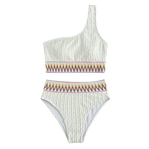 Bikini Damen Set Bequemer Bikini Zweiteiliger Bademode Große Brüste Swimsuit Klassische Sport Bikini Set Bauchkontrolle Bauch Weg Sportbikini Große Größen Bikinis Strandbikini High Waist Badeanzug von Surttan