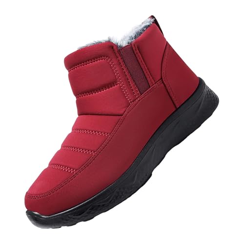 Damen Stiefeletten Plateau Winter Thermo Snow Boots Schneeschuhe Outdoor Casual Freizeitschuhe Boots Bequem Winterstiefeletten Winterstiefel Klassische Winterschuhe Damenwinterschuhe von Surttan