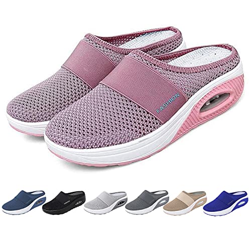 Deals,Orthopädische Hausschuhe Damen Clogs & Pantoletten für Damen Air Cushion Freizeit Atmungsaktiv Sandals Gesundheitsschuhe Diabetiker Slip on Walkingschuhe Hausschuhe Schuhe von Surttan