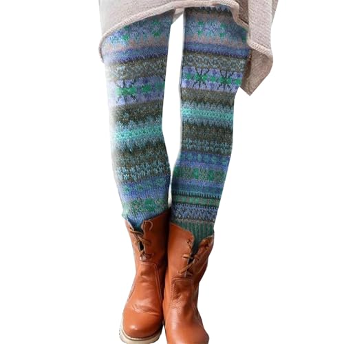 Leggings Damen Mit Motiv Herbst Winter Weihnachts Winterleggins Große Größen Bequeme Sportleggins Gemusterte Kuschelig Radlerhosen Weihnachtsleggings High Waist Elegant Xmas Strumpfhose Leggins von Surttan