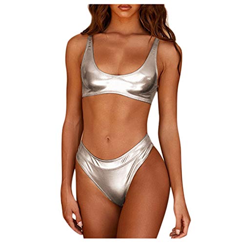 Schwimmbadeanzug Damen High Waist Swimsuit Shape Monokinis Neckholder Push Up Badebekleidung Mit Bh Einteilige Badeanzug Badeanzüge Große Größen Strandmode Klassische Bademode Bauchweg Bikini Set von Surttan