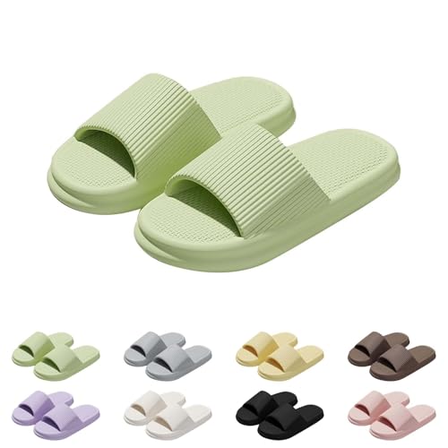 Surttan Damen Badelatschen,Badelatschen Damen Herren Badeschuhe mit Dicker Sohle Cozislides Original Slippers Unisex Pantoletten Schlappen Badeschlappe Weiche rutschfest Hausschuhe Sommer Flip Flops von Surttan