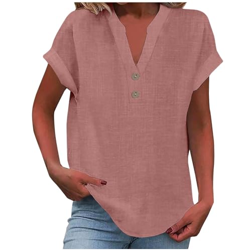 Warehouse Deals Angebote,Leinenbluse Damen Elegante Kurzarm Baumwolle Leinen Tshirt Leinenshirt Oversized Lässiges Musselin Oberteile Button Down Hemdbluse Tunika Top Sommer Warehouse Deals Angebote,Leinenbluse Damen Elegante Kurzarm Baumwolle Leinen Tshirt Leinenshirt Oversized Lässiges Musselin Oberteile Button Down Hemdbluse Tunika Top Sommer von Surttan
