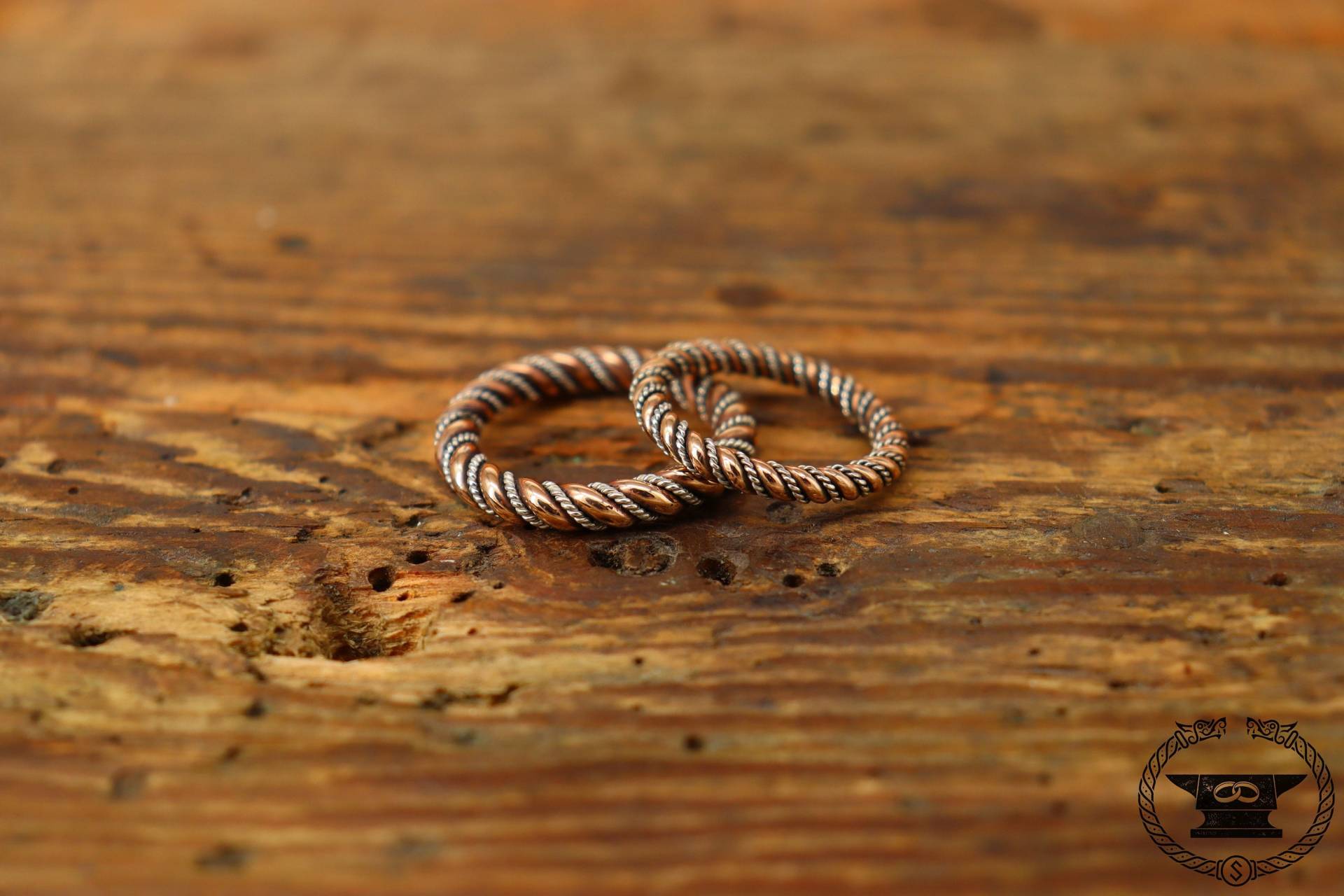 Wikinger Ring Tordiert Bronze Sterlingsilber Herbstkollektion Wikinger Ring Tordiert Bronze Sterlingsilber Herbstkollektion von Surtursschmiede