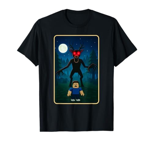 Kinder-Meme „Scary Deer 99 Nights Halloween Gamer In The Forest“ T-Shirt von Survival Gaming Gear