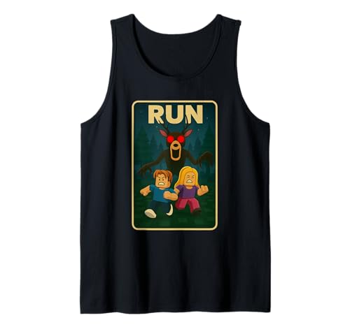 Run - 99 Nights Halloween-Gamer-Meme „Hirsch im Wald“ für Kinder Tank Top von Survival Gaming Gear