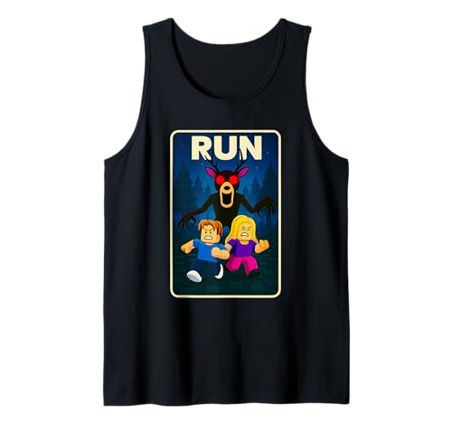 Run - 99 Nights Halloween-Gamer-Meme „Hirsch im Wald“ für Kinder Tank Top von Survival Gaming Gear