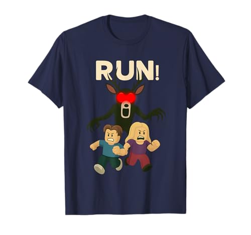 Run Deer in The Forest - Gruseliger Halloween-Gamer für Kinder in 99 Nächten T-Shirt von SurvivalGamingDesigns