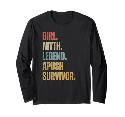APUSH Survivor Girl Myth Legend APUSH Witztest Lustiger Humor Langarmshirt APUSH Survivor Girl Myth Legend APUSH Witztest Lustiger Humor Langarmshirt von Survived APUSH Exam 2025 - 2025 AP Exam Survivor