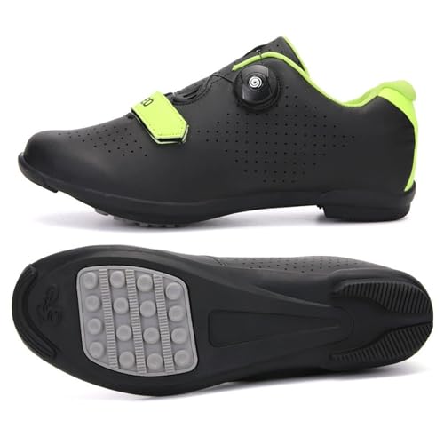 Surwin Schlichte Mode Rennradschuhe Herren Damen, Fahrradschuhe Herren mit Gummisohle, Atmungsaktive MTB Schuhe rutschfest Fahrradschuhe, Kein Schloss MTB Schuhe Sports & Outdoor Shoes (Schwarz,40) von Surwin