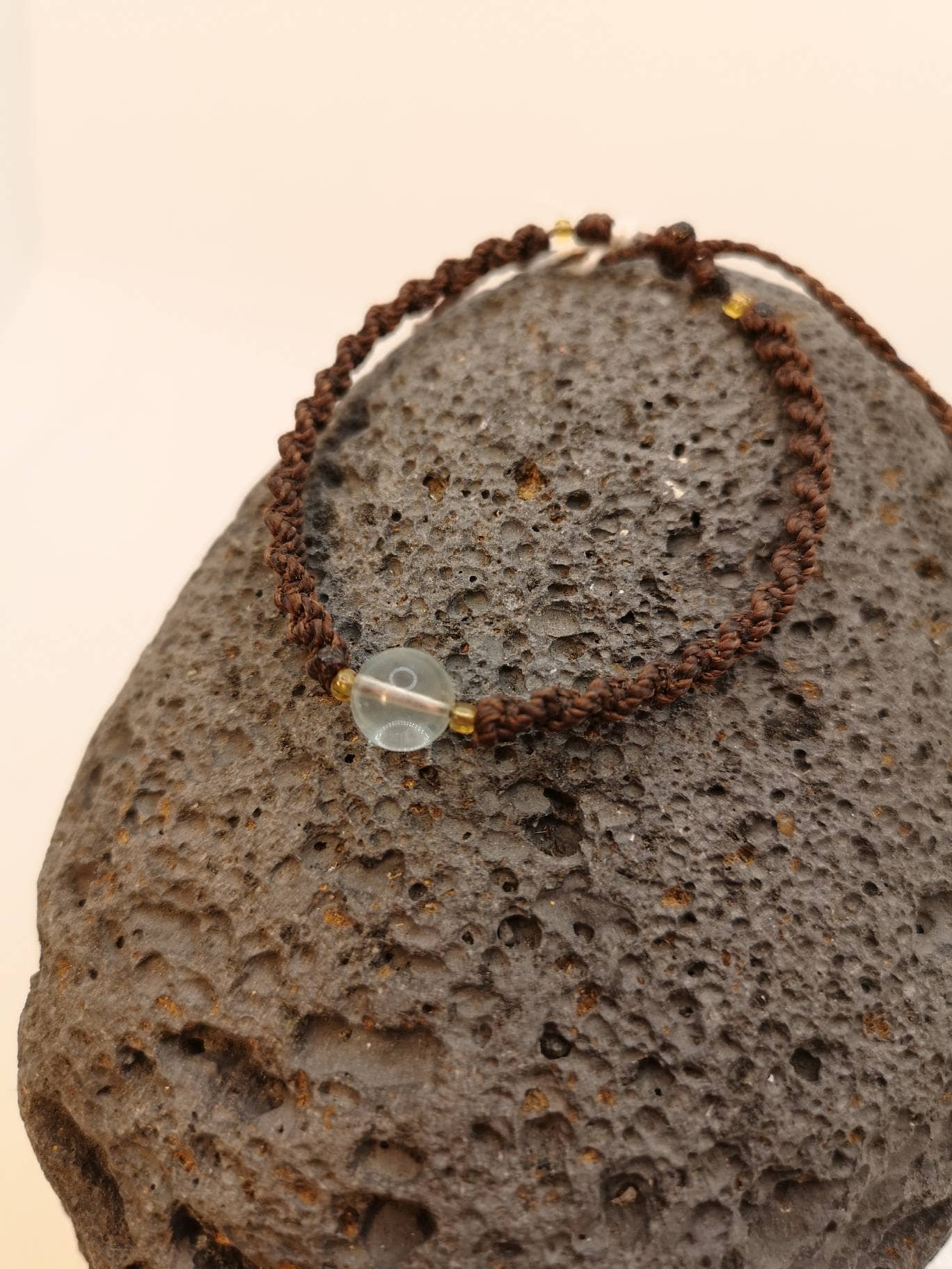 Fluorit Makramee Armband von SuryaAmulets