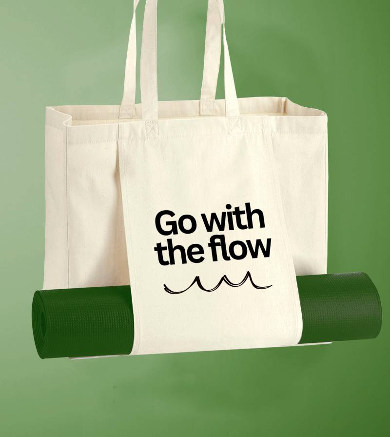 Yogatasche /strandtasche/Sporttasche Aus Bio Baumwolle - Go With The Flow von SuryaMind