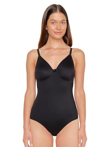 Susa Body ohne Bügel Topsy I Body Shapewear Damen stark formend I Mieder für Frauen I Softer Bodysuit mit Shaping Effekt I Formt Taille, Bauch und Po I schwarz I 90C von Susa