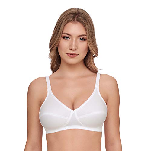 SUSA Damen Standard BH, Halbtransparent, Weiß, A95 von Susa