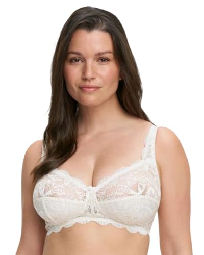 SUSA Damen BH ohne Bügel I Latina 7814 I Größen B-F I Femininer BH mit 3-geteilten Cups & elastischer Spitze I Verstellbare Träger & Rückenverschluss I Halbtransparenter Komfort-BH von Susa