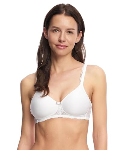 SUSA Damen BH ohne Bügel I Porto 8233 I Größen A-D I Spacer-BH mit gemoldeten Cups, Jacquard-Spacer & elastischer Spitze I Verstellbare Träger & Rückenverschluss I Komfort-BH mit femininen Details von Susa