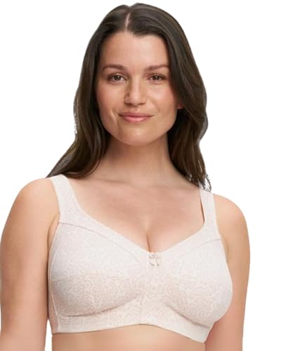 SUSA Damen BH ohne Bügel I Print 8235 I Größen B-G I Bügelloser BH mit 3-geteilten Cups & floralem Dessin I Verstellbare Träger & Rückenverschluss I Angenehmer Komfort-BH von Susa